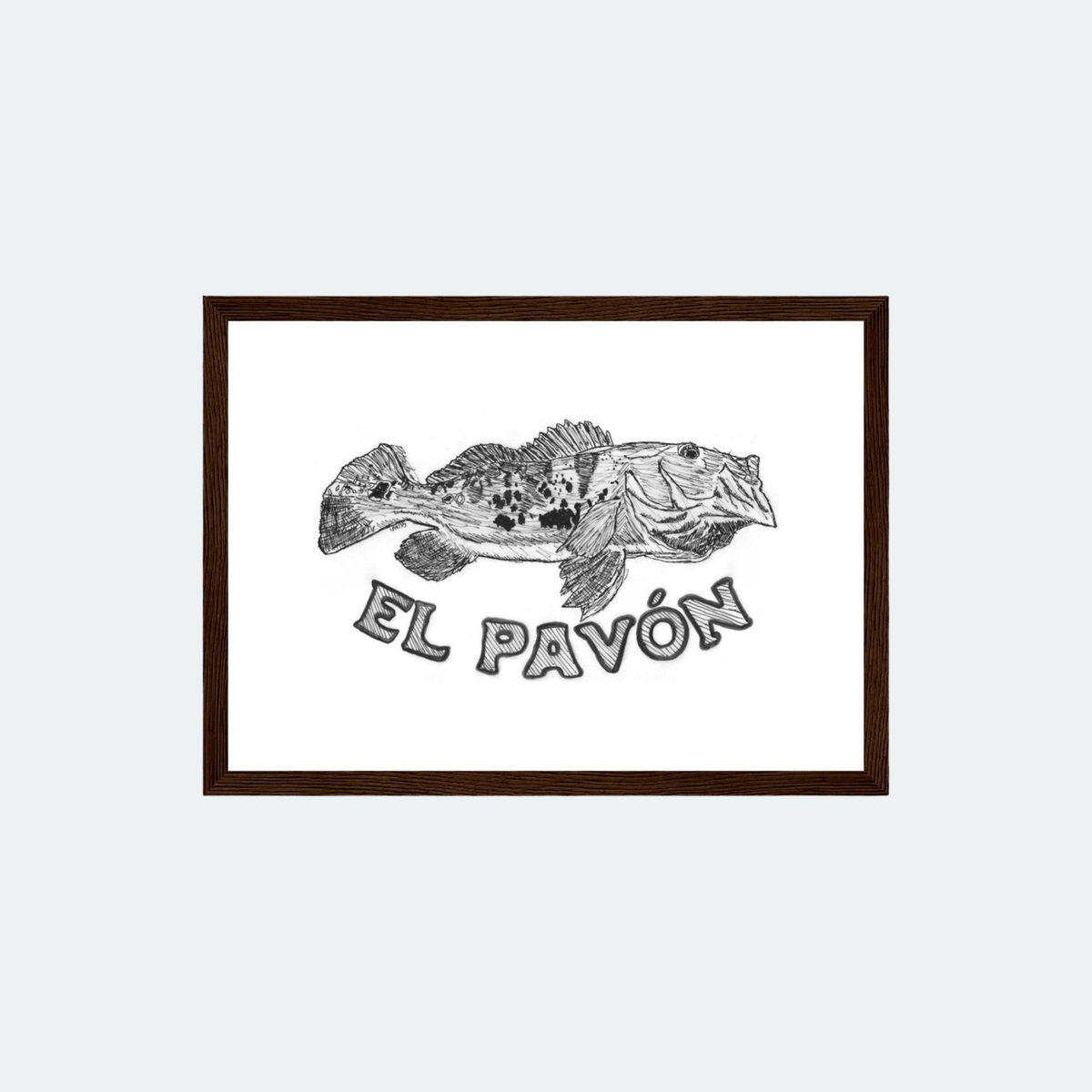 El Pavón framed print
