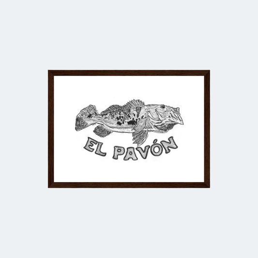 El Pavón framed print