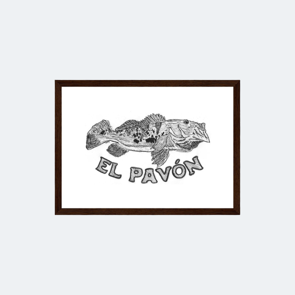 El Pavón framed print