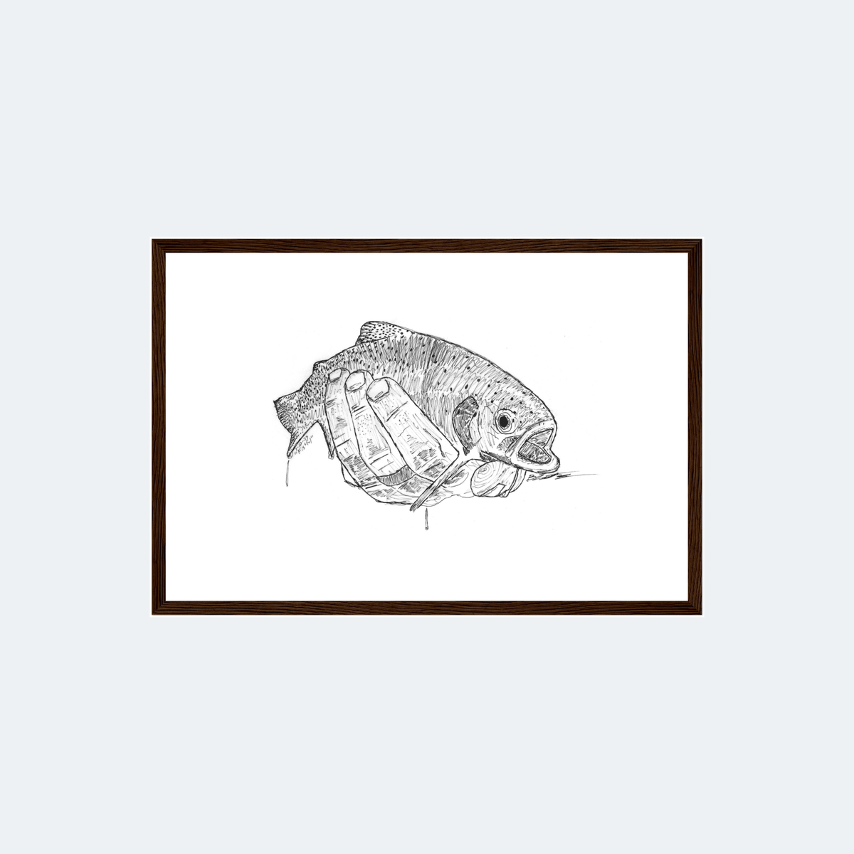 Fistful framed print