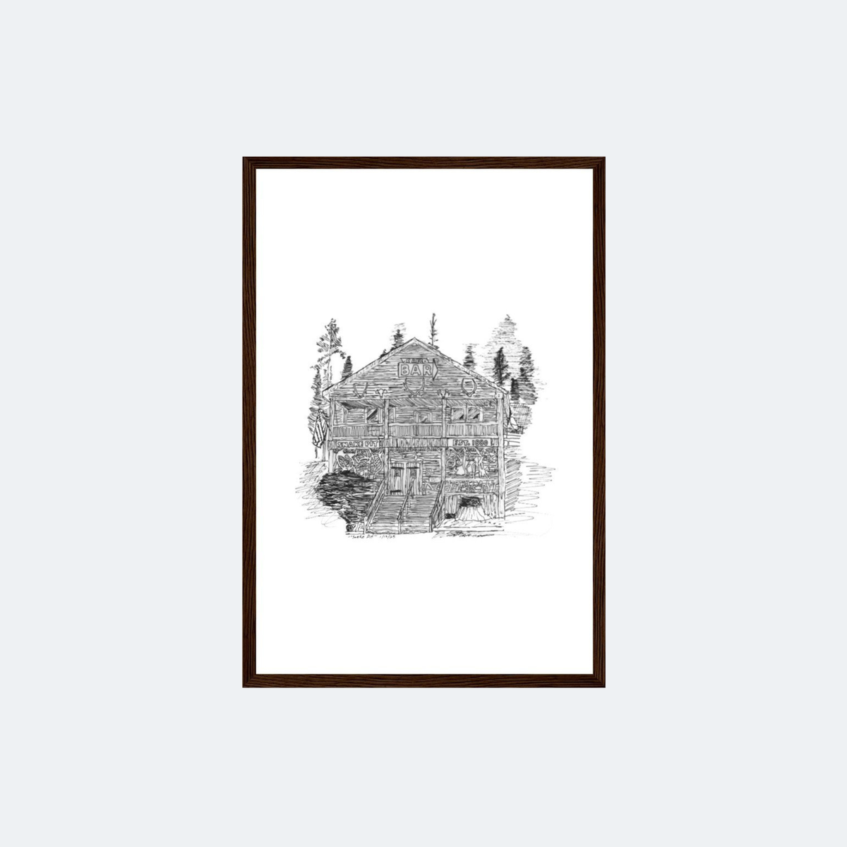 Snake Pit framed print
