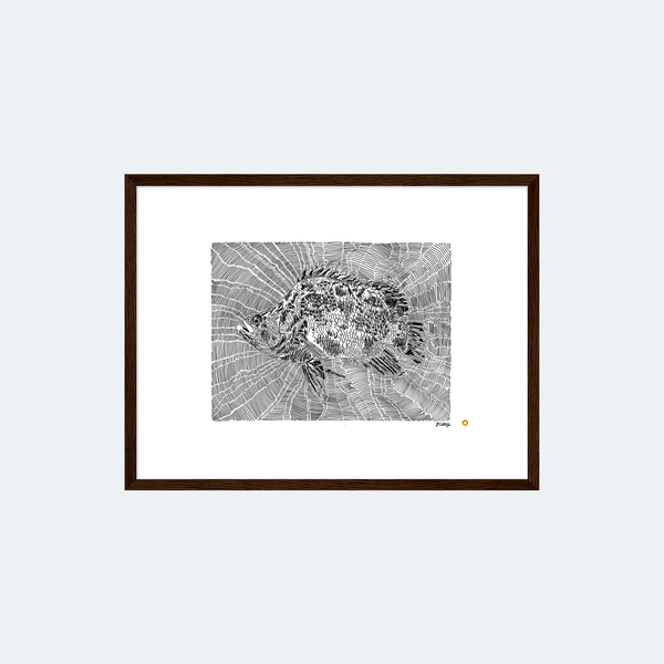Trips Left framed print